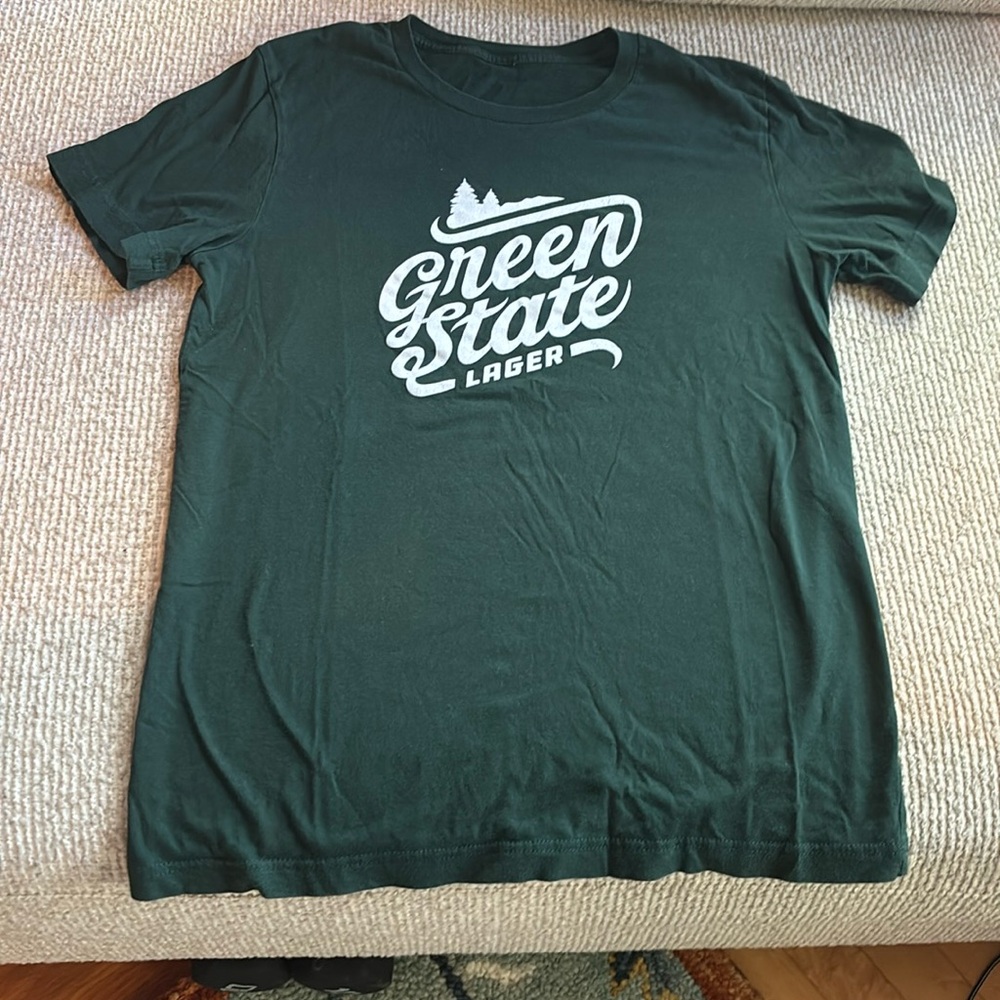 Green state lager zero gravity brewing beer shirt